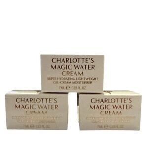 3 Charlotte Tilbury Charlotte's Magic Water Cream 0.69 Oz TOTAL 0.23 Oz Each NIB